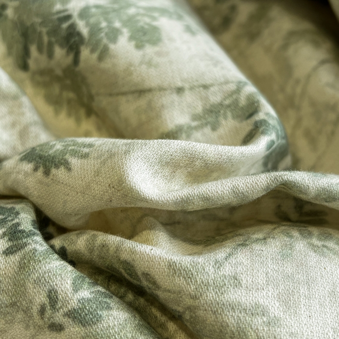 91家纺网 家纺一手货源 找家纺 忆生活家纺 2026新款复古田园风棉麻四件套 林夕-绿