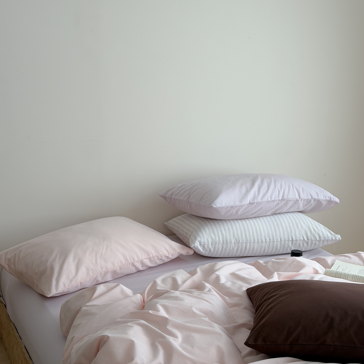 91家纺网 家纺一手货源 找家纺 （总）蜜宿 2026新款纯色混搭全棉纯棉40s水洗棉四件套