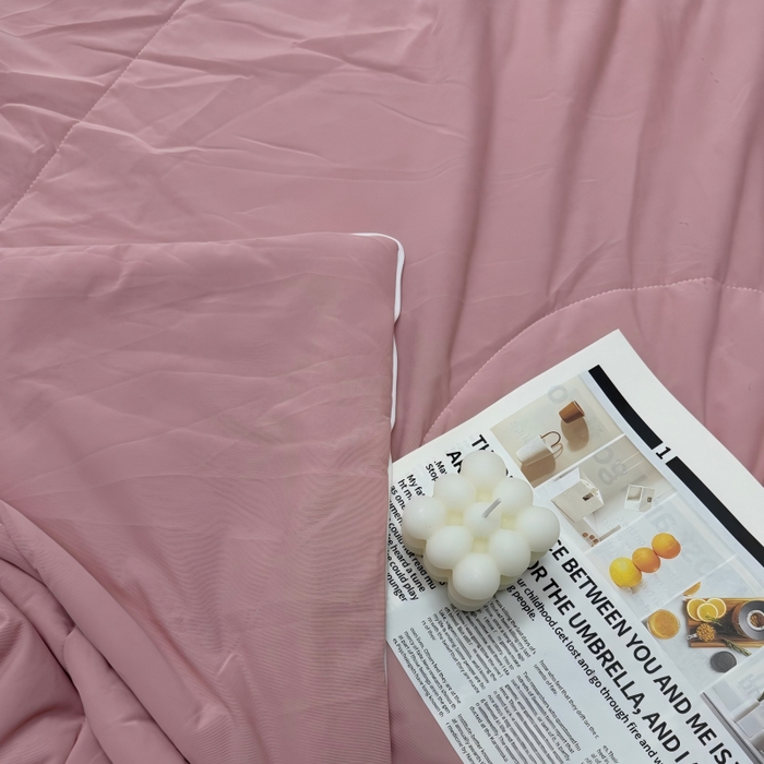 91家纺网 家纺一手货源 找家纺 申龙家纺  2026新款仿锦氨凉感丝夏凉被 皮粉