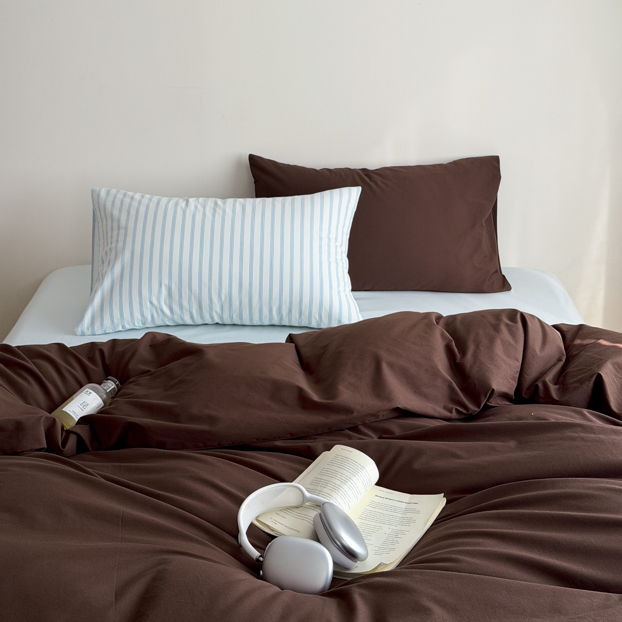 91家纺网 家纺一手货源 找家纺 （总）蜜宿 2026新款纯色混搭全棉纯棉40s水洗棉四件套