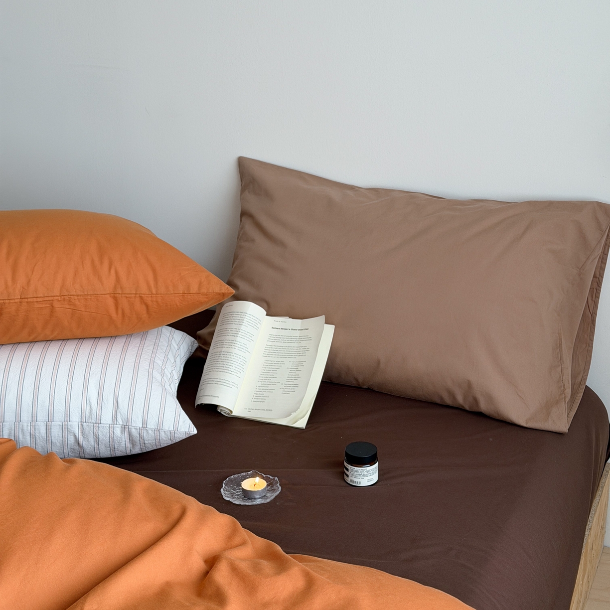 91家纺网 家纺一手货源 找家纺 （总）蜜宿 2026新款纯色混搭全棉纯棉40s水洗棉四件套