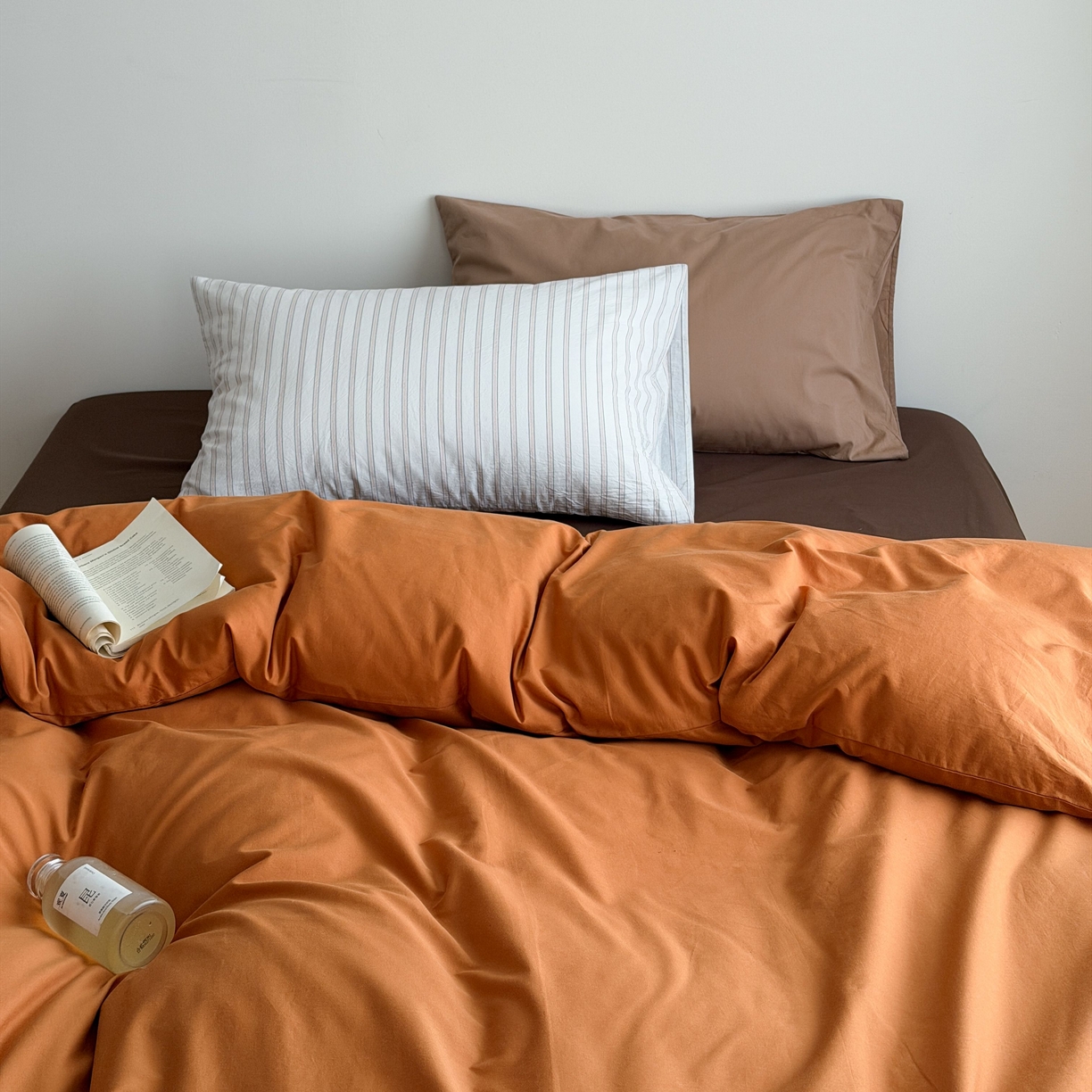 91家纺网 家纺一手货源 找家纺 （总）蜜宿 2026新款纯色混搭全棉纯棉40s水洗棉四件套