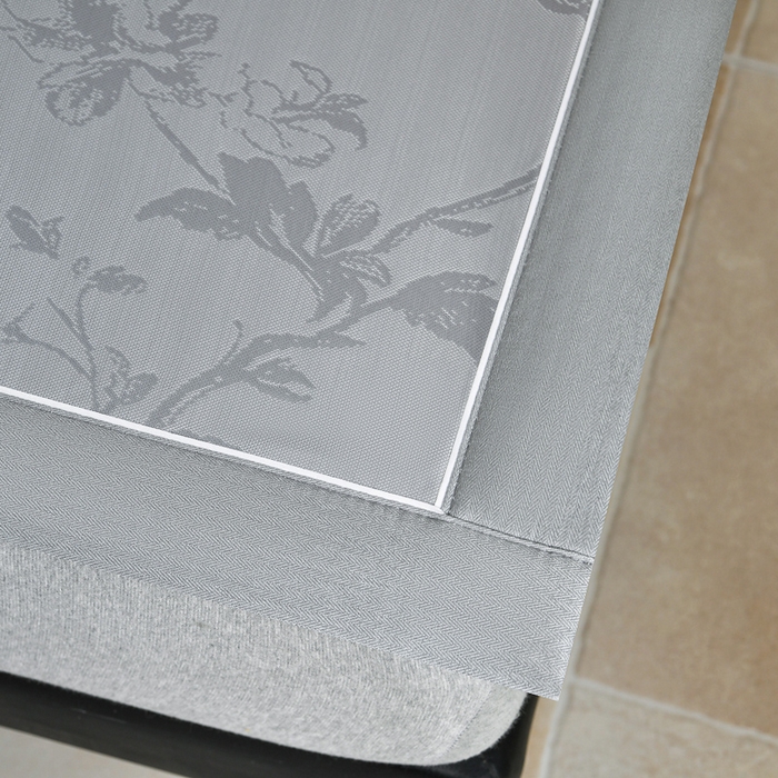 91家纺网 家纺一手货源 找家纺 小牛席业 2026新款【实拍风格】牡丹画蔓大提花冰丝席凉席竹席藤席冰藤席乳胶席豆豆席 灰色