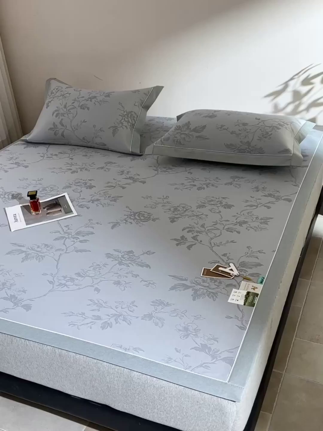 91家纺网 家纺一手货源 找家纺 （总）小牛席业 2026新款【实拍风格】牡丹画蔓大提花冰丝席凉席竹席藤席冰藤席乳胶席豆豆席