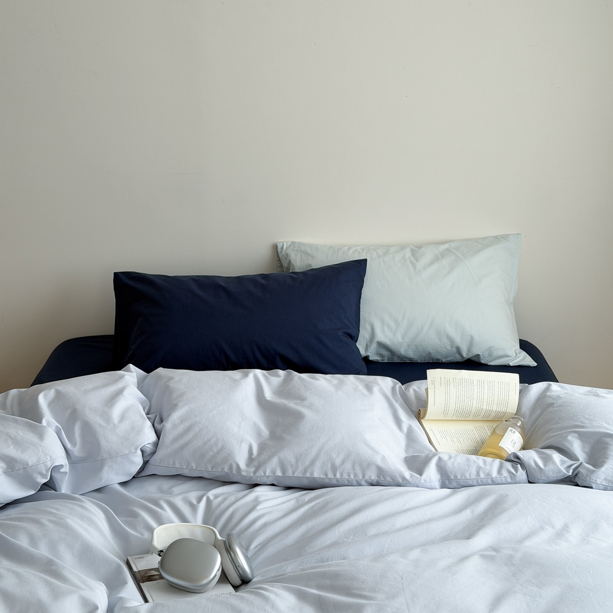 91家纺网 家纺一手货源 找家纺 （总）蜜宿 2026新款纯色混搭全棉纯棉40s水洗棉四件套