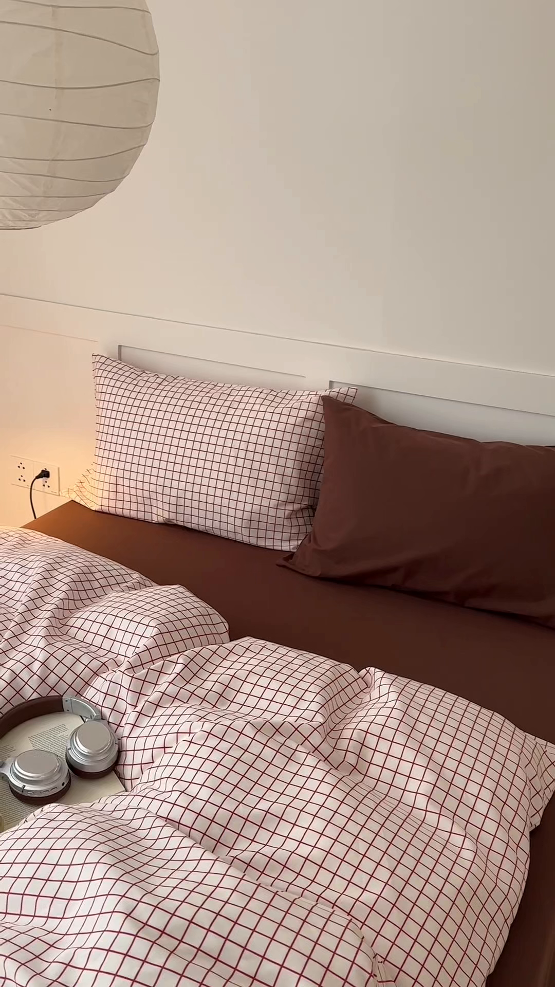 91家纺网 家纺一手货源 找家纺 （总）山茶家居-原创设计 2026春夏新款简约全棉纯棉格子印花四件套-莫里亚