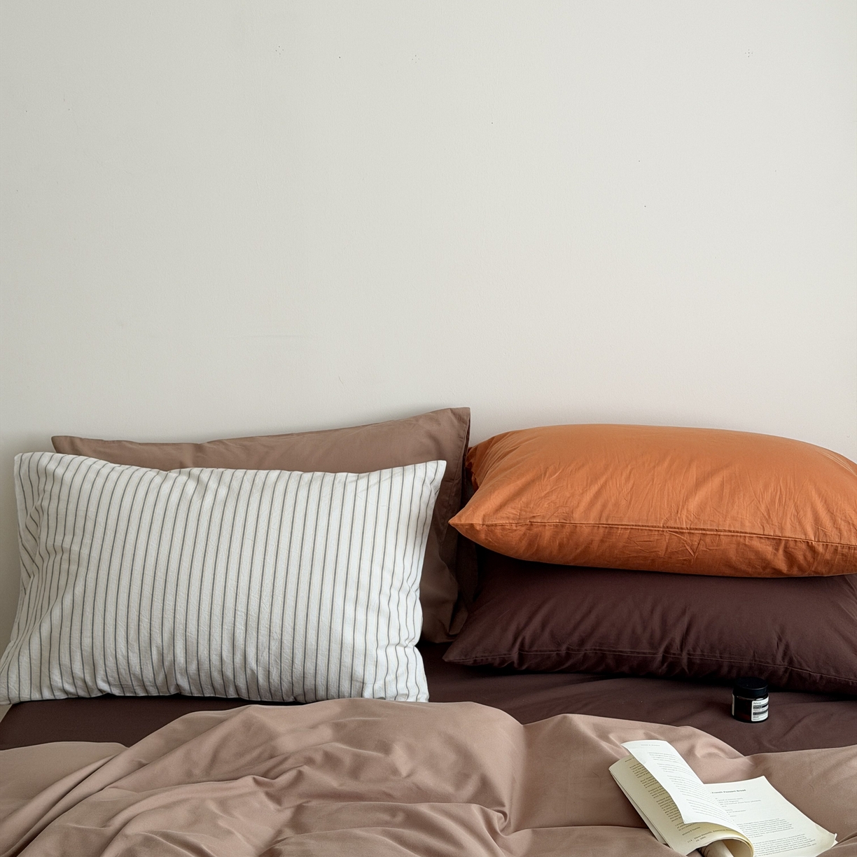 91家纺网 家纺一手货源 找家纺 （总）蜜宿 2026新款纯色混搭全棉纯棉40s水洗棉四件套