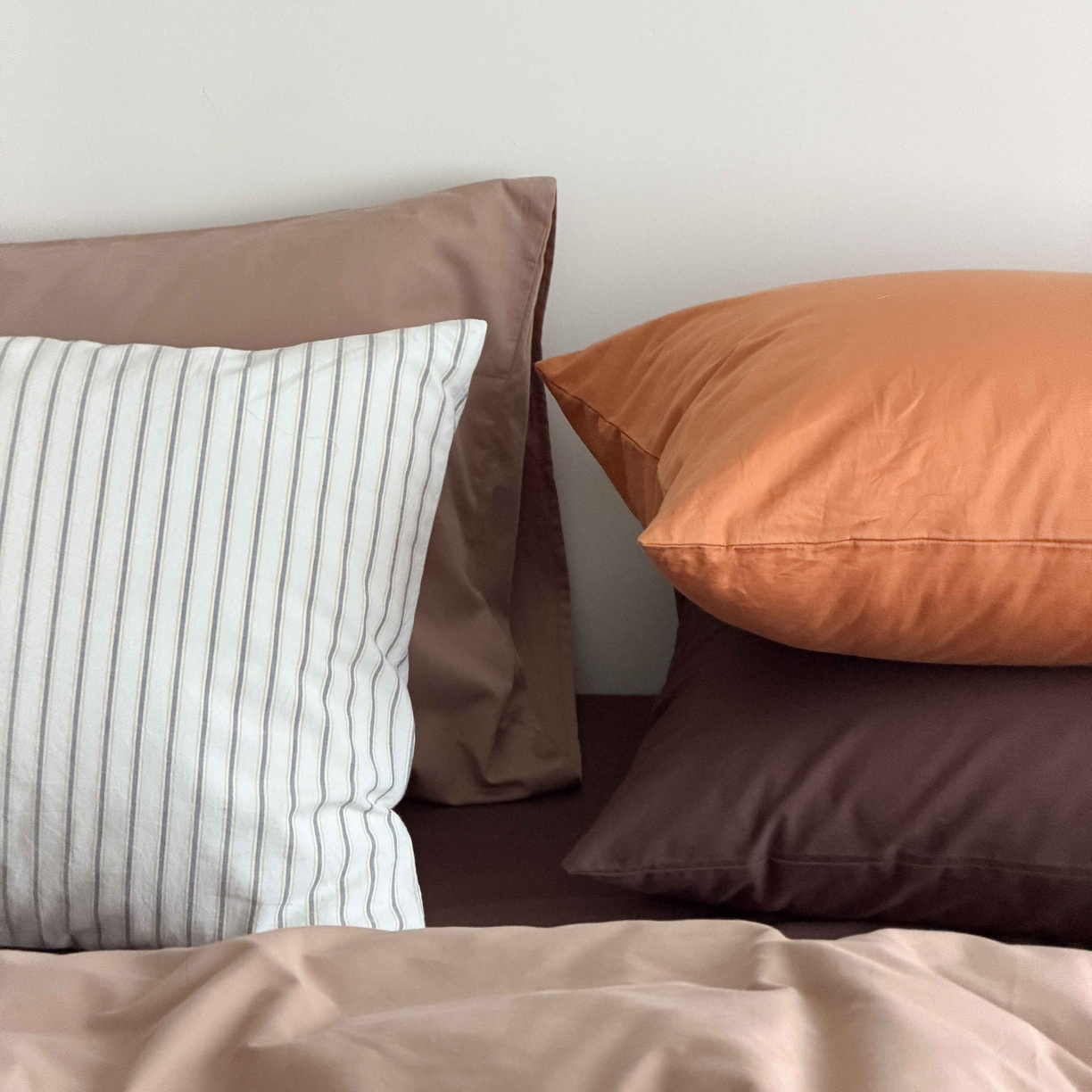 91家纺网 家纺一手货源 找家纺 （总）蜜宿 2026新款纯色混搭全棉纯棉40s水洗棉四件套