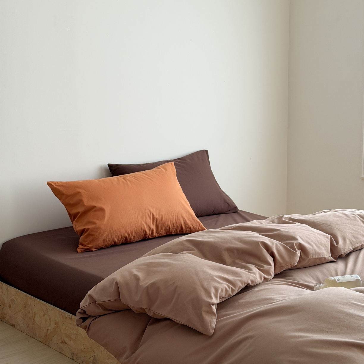 91家纺网 家纺一手货源 找家纺 （总）蜜宿 2026新款纯色混搭全棉纯棉40s水洗棉四件套