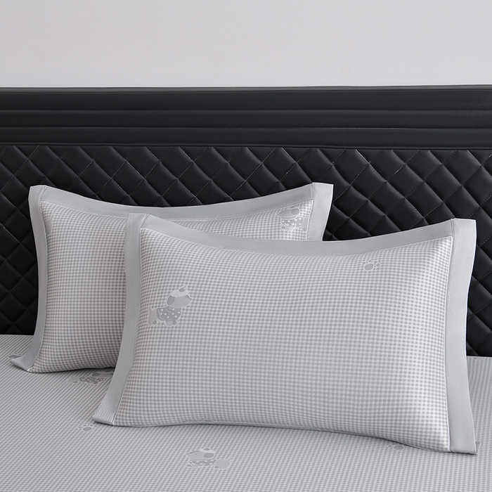 91家纺网 家纺一手货源 找家纺 （总）小牛席业 2026新款【实拍风格】双PE高凉感-腊肠狗格纹提花冰丝席凉席竹席藤席冰藤席乳胶席豆豆席