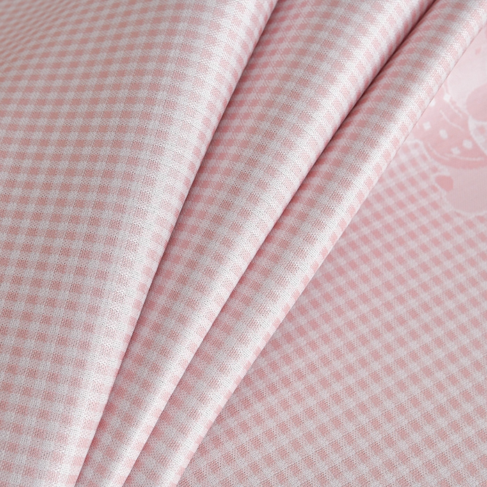 91家纺网 家纺一手货源 找家纺 小牛席业 2026新款【实拍风格】双PE高凉感-腊肠狗格纹提花冰丝席凉席竹席藤席冰藤席乳胶席豆豆席 粉色