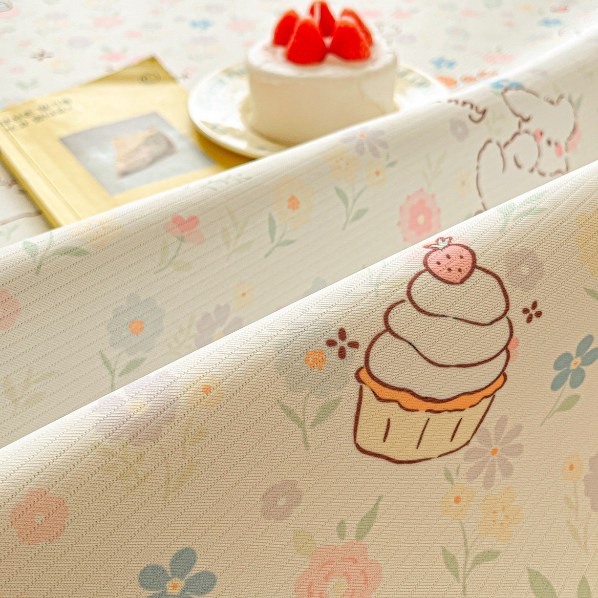 91家纺网 家纺一手货源 找家纺 川悦生活 2026新款雪纺冰丝床裙凉席三件套 床裙嘟嘟花园