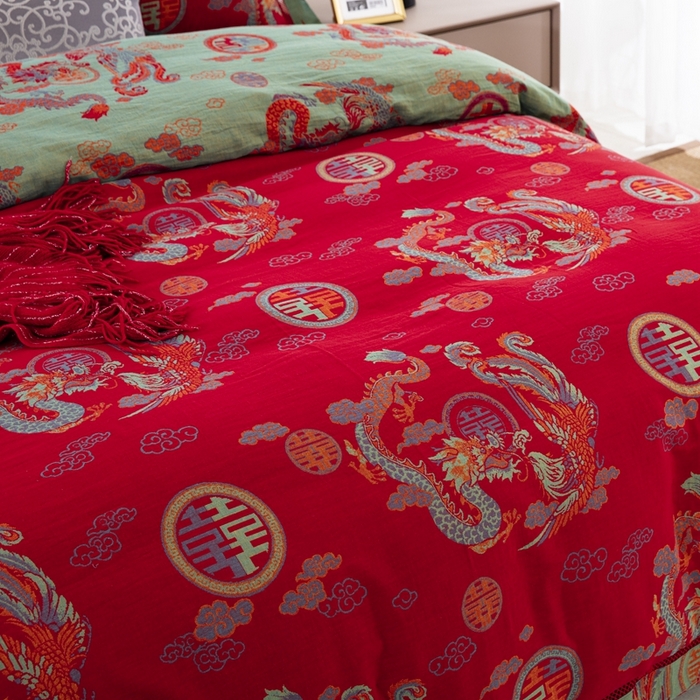 91家纺网 家纺一手货源 找家纺 （总）双层纱家居 2026新款镂空飞边款四件套