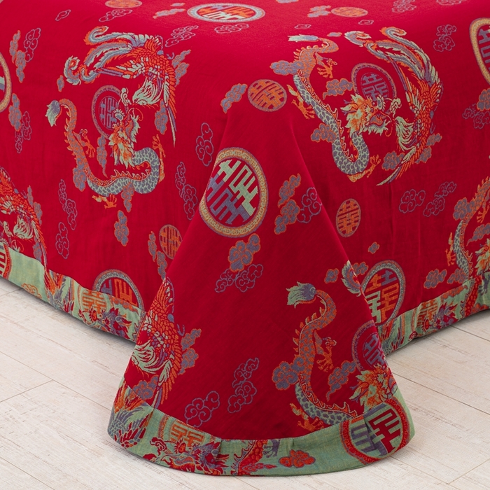 91家纺网 家纺一手货源 找家纺 （总）双层纱家居 2026新款镂空飞边款四件套