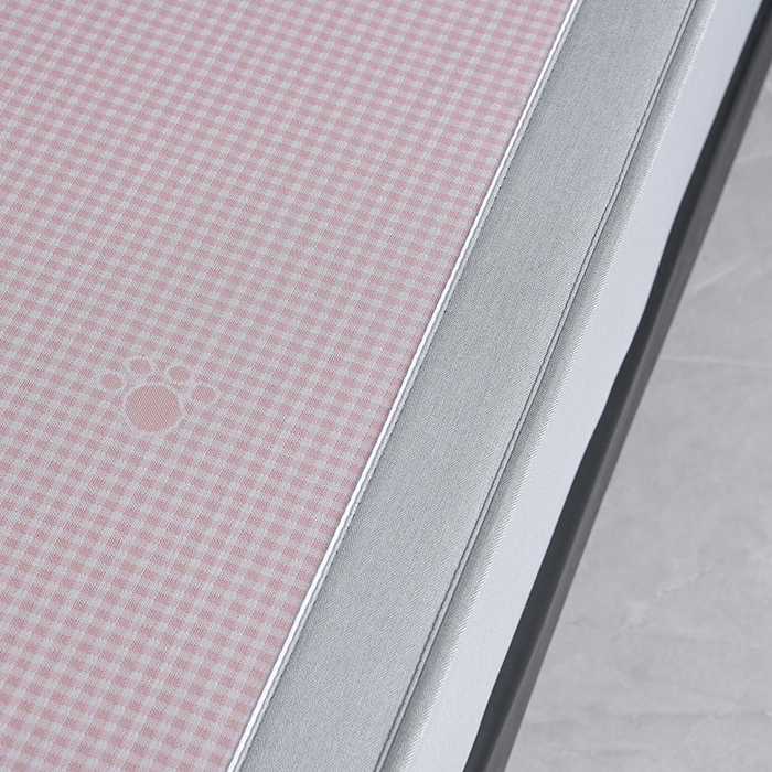 91家纺网 家纺一手货源 找家纺 （总）小牛席业 2026新款【实拍风格】双PE高凉感-腊肠狗格纹提花冰丝席（床笠款）凉席竹席藤席冰藤席乳胶席豆豆席