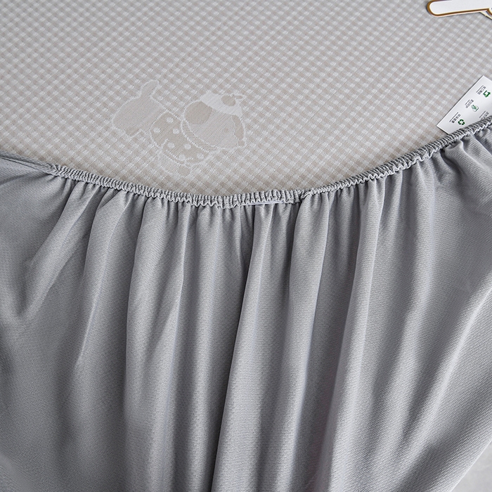 91家纺网 家纺一手货源 找家纺 小牛席业 2026新款【实拍风格】双PE高凉感-腊肠狗格纹提花冰丝席（床笠款）凉席竹席藤席冰藤席乳胶席豆豆席 香槟