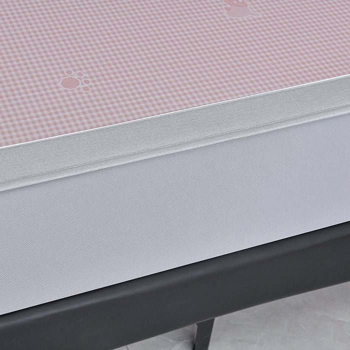 91家纺网 家纺一手货源 找家纺 （总）小牛席业 2026新款【实拍风格】双PE高凉感-腊肠狗格纹提花冰丝席（床笠款）凉席竹席藤席冰藤席乳胶席豆豆席