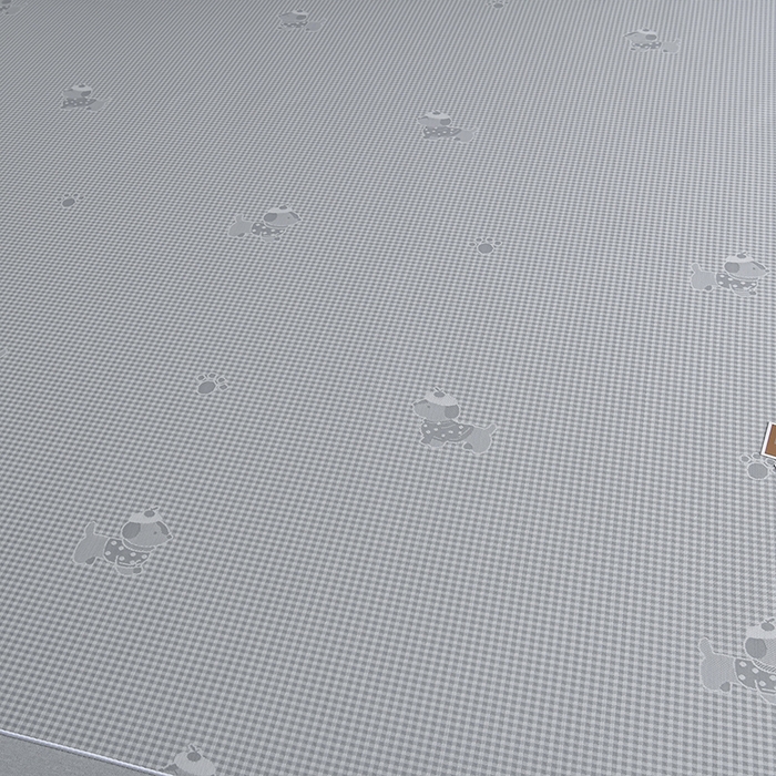 91家纺网 家纺一手货源 找家纺 小牛席业 2026新款【实拍风格】双PE高凉感-腊肠狗格纹提花冰丝席（床笠款）凉席竹席藤席冰藤席乳胶席豆豆席 灰色