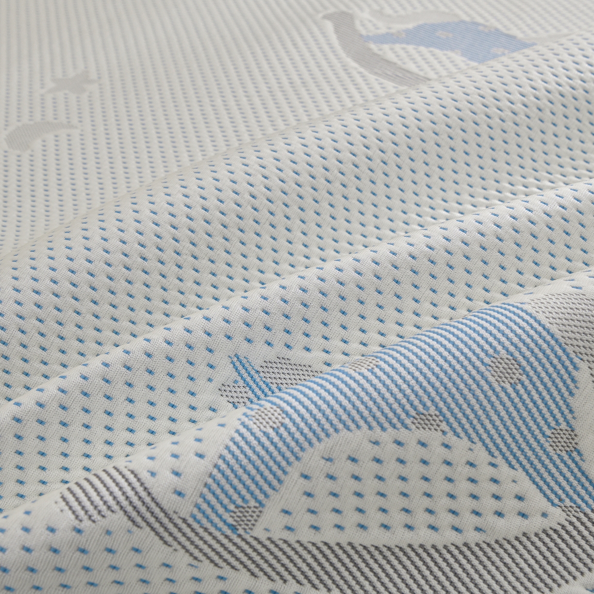 91家纺网 家纺一手货源 找家纺 金艾草 2026新款PE冰豆豆防滑榻榻米凉席豆豆席 凉豆豆-小马蓝