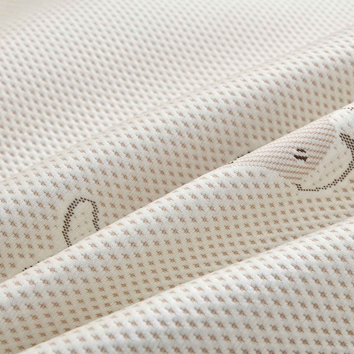 91家纺网 家纺一手货源 找家纺 金艾草 2026新款PE冰豆豆防滑榻榻米凉席豆豆席 凉豆豆-香肠狗卡其