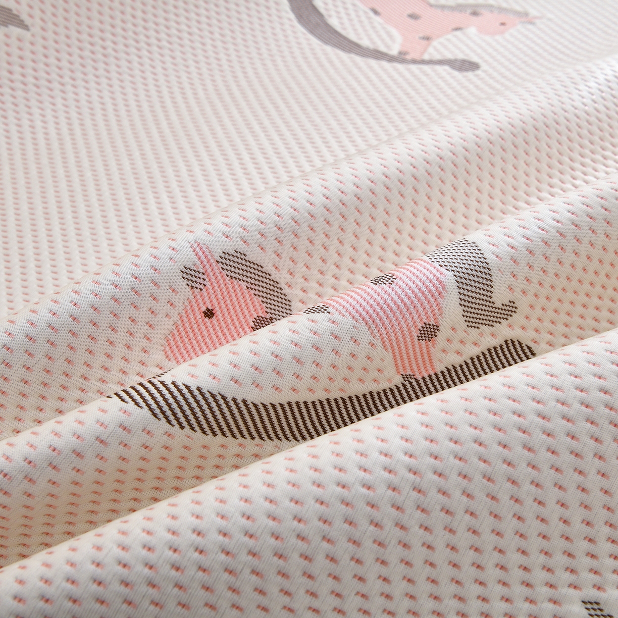 91家纺网 家纺一手货源 找家纺 金艾草 2026新款PE冰豆豆防滑榻榻米凉席豆豆席 凉豆豆-小马粉