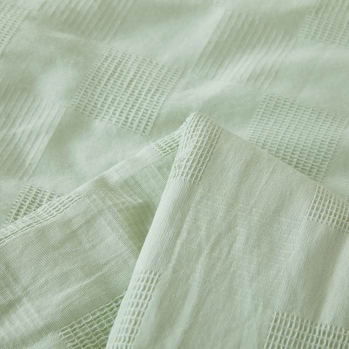 91家纺网 家纺一手货源 找家纺 锦尚坊被芯馆 2026款100%纯棉大提花夏凉被大豆空调被 全棉春秋被学生棉被-雅格 雅格-浅草绿