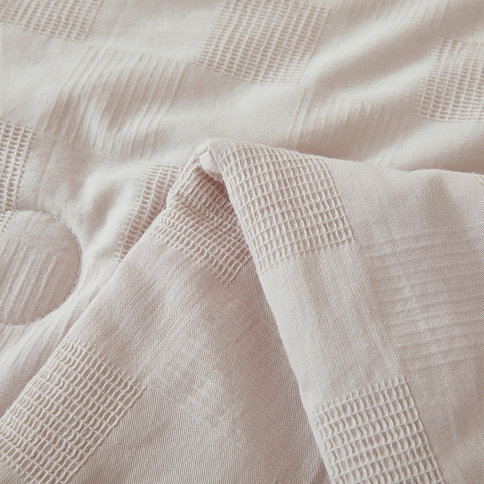 91家纺网 家纺一手货源 找家纺 锦尚坊被芯馆 2026款100%纯棉大提花夏凉被大豆空调被 全棉春秋被学生棉被-雅格 雅格-灰色