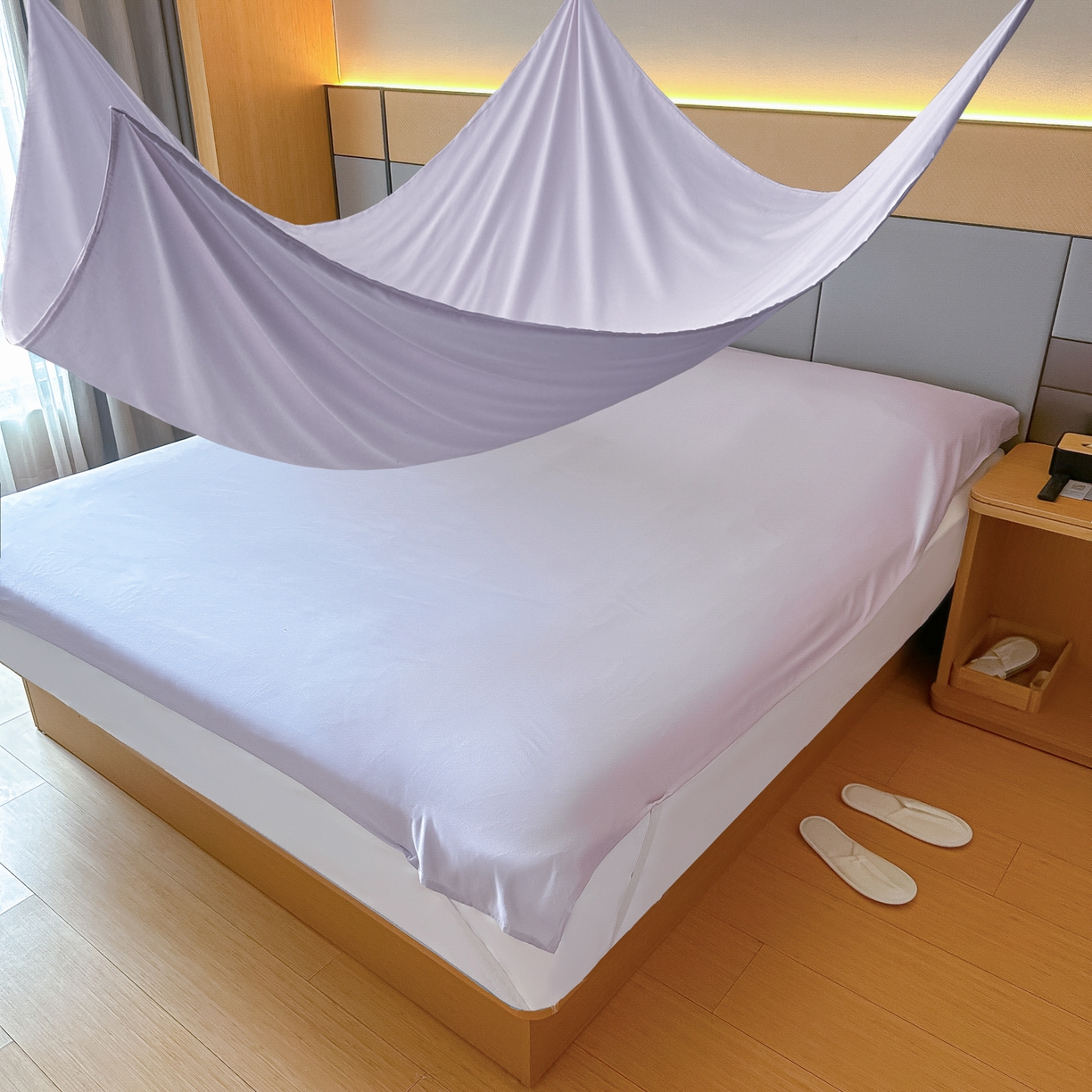 91家纺网 家纺一手货源 找家纺 （总）柒星睡袋 2026新款分体式隔脏套件纯色系列