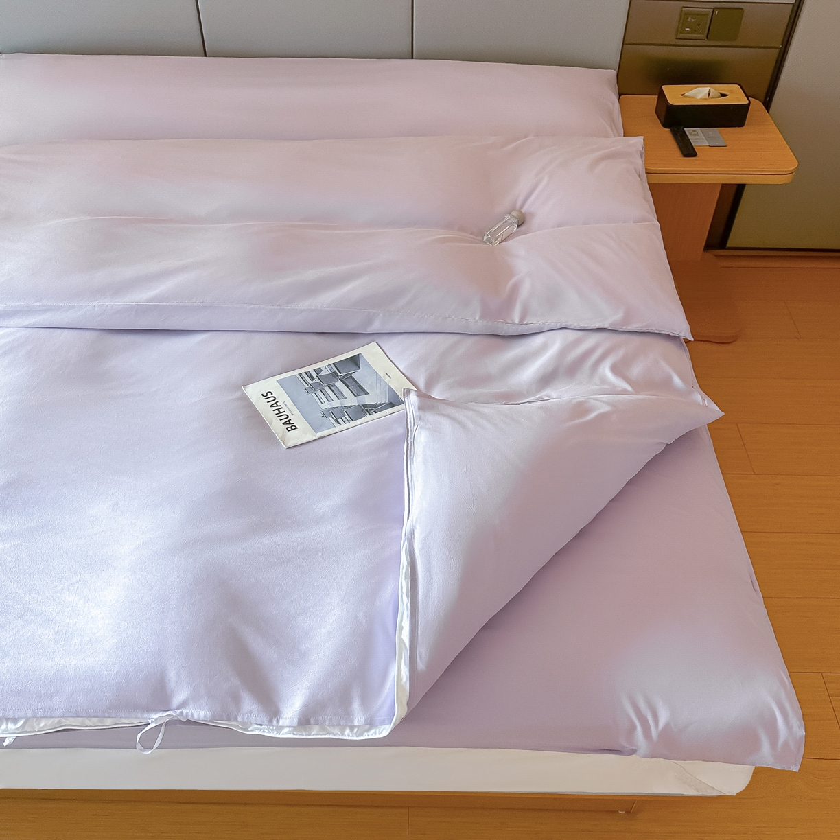 91家纺网 家纺一手货源 找家纺 （总）柒星睡袋 2026新款分体式隔脏套件纯色系列