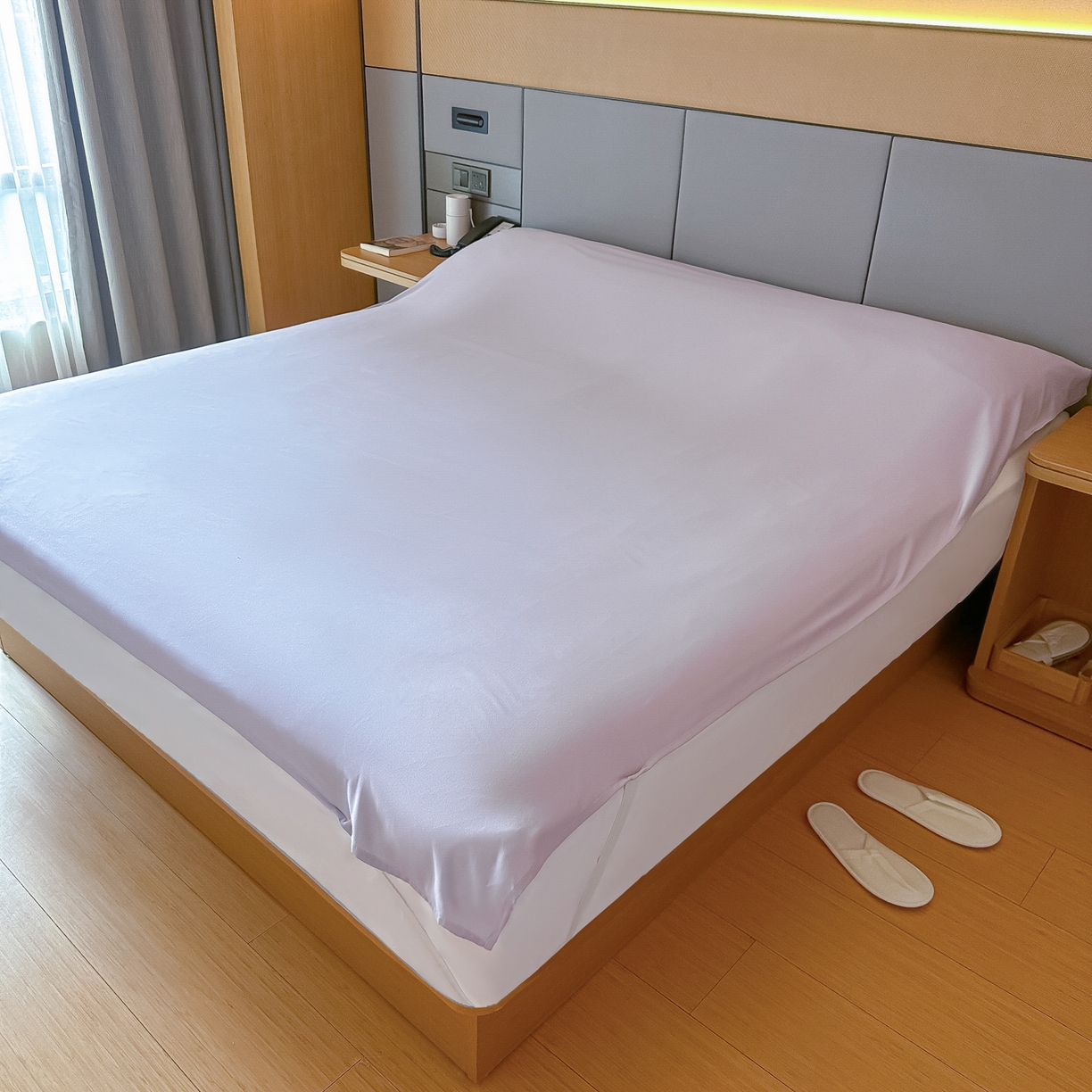 91家纺网 家纺一手货源 找家纺 （总）柒星睡袋 2026新款分体式隔脏套件纯色系列