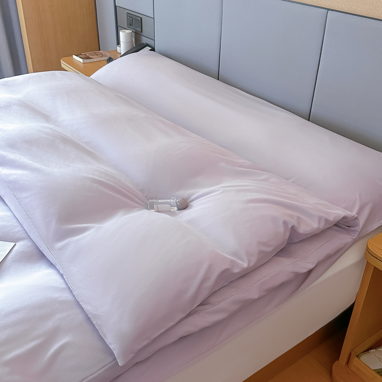 91家纺网 家纺一手货源 找家纺 柒星睡袋 2026新款分体式隔脏套件纯色系列 分体式 星黛紫