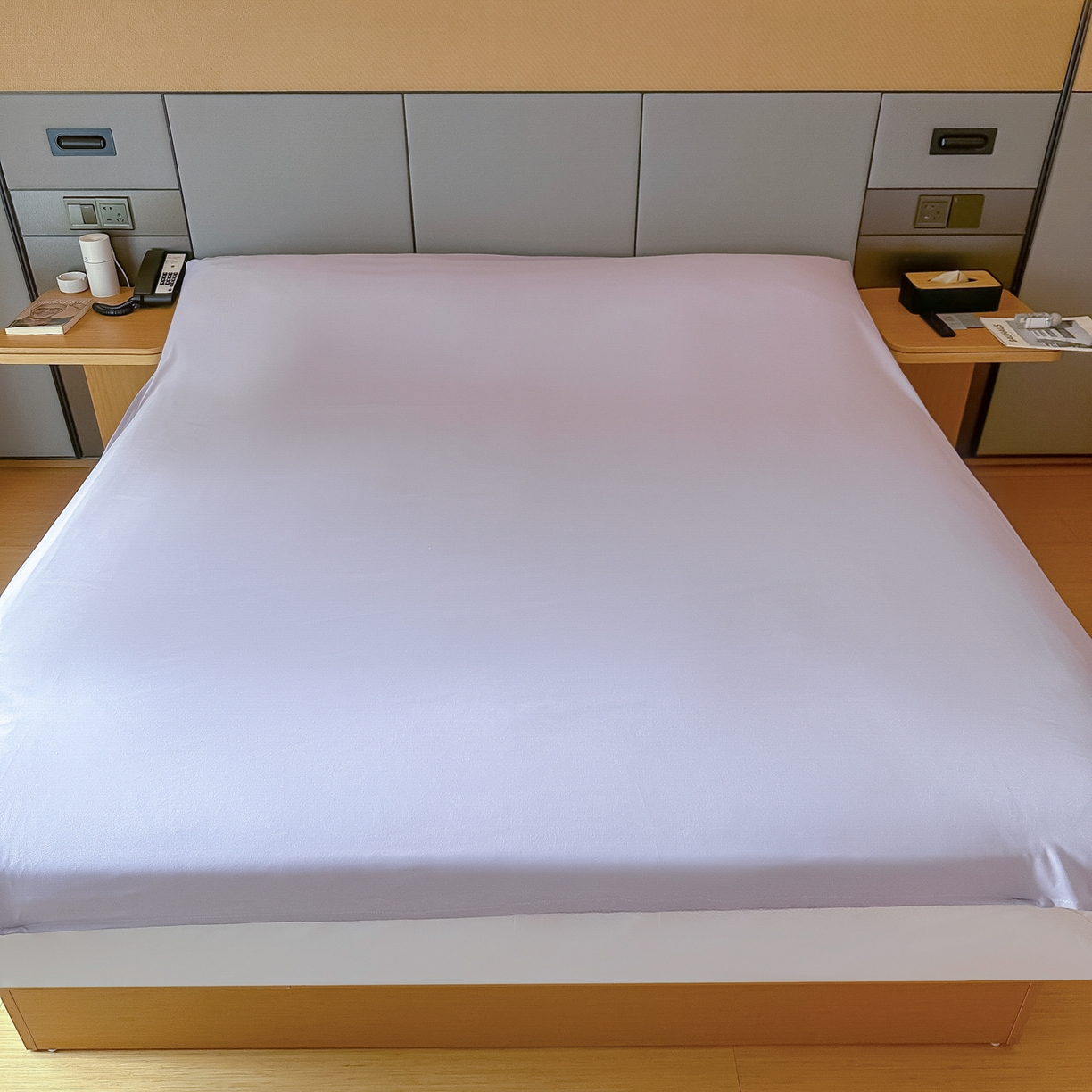 91家纺网 家纺一手货源 找家纺 柒星睡袋 2026新款分体式隔脏套件纯色系列 分体式 星黛紫