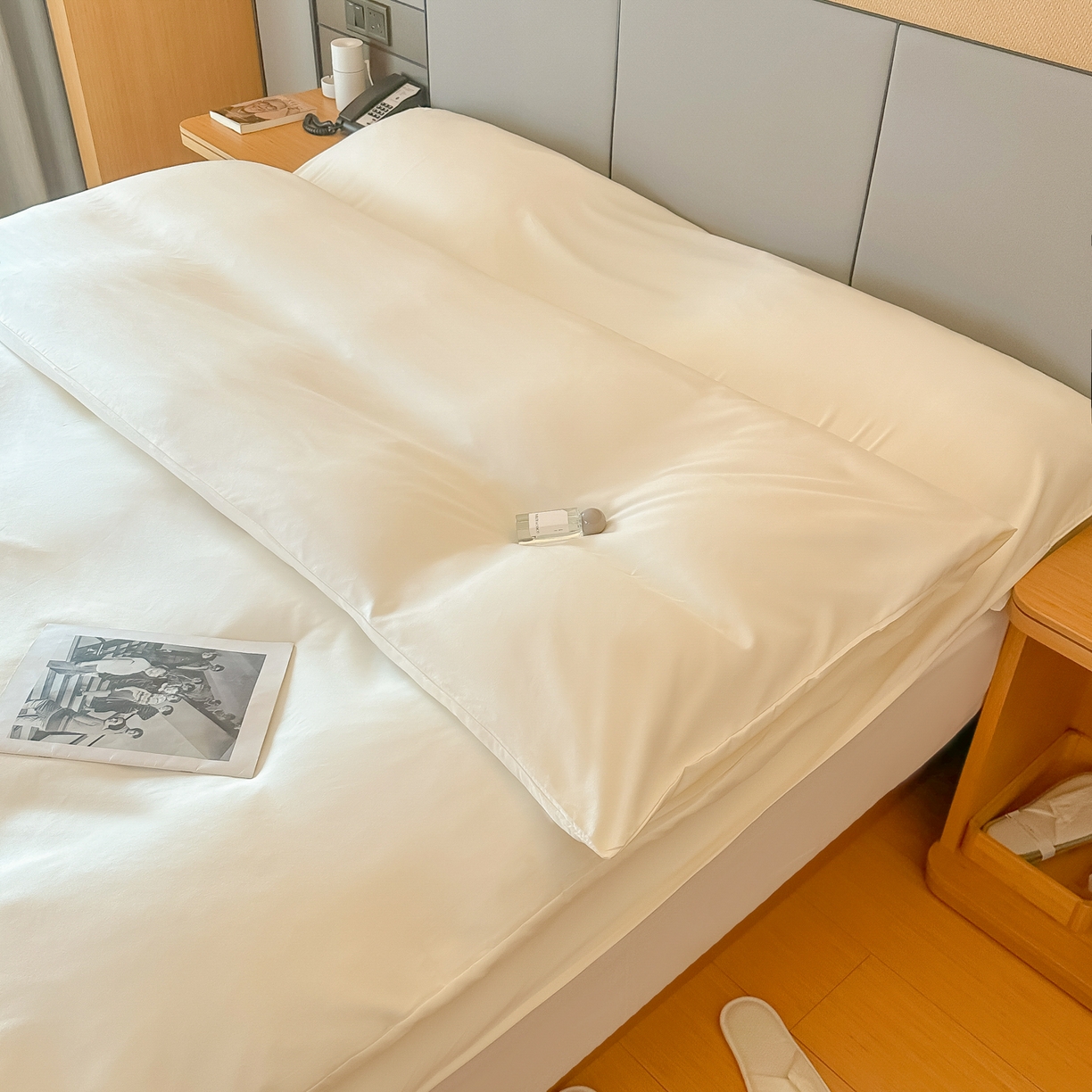 91家纺网 家纺一手货源 找家纺 柒星睡袋 2026新款分体式隔脏套件纯色系列 分体式 米白