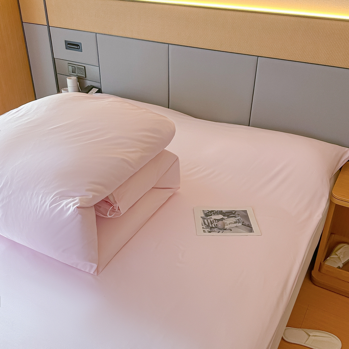 91家纺网 家纺一手货源 找家纺 柒星睡袋 2026新款分体式隔脏套件纯色系列 分体式 浅粉