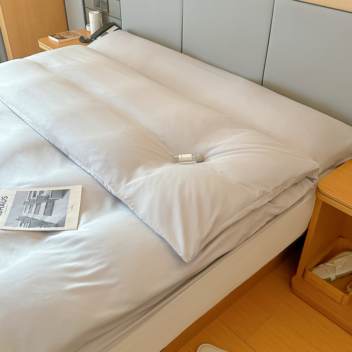 91家纺网 家纺一手货源 找家纺 柒星睡袋 2026新款分体式隔脏套件纯色系列 分体式 浅灰