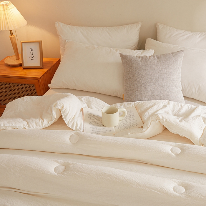 91家纺网 家纺一手货源 找家纺 （总）锦尚坊被芯馆 2026年新款双层纱大豆被柔软针织棉夏被冬被春秋被子空调被芯