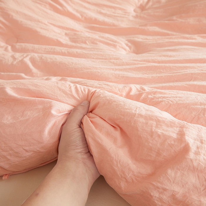 91家纺网 家纺一手货源 找家纺 锦尚坊被芯馆 2026年新款双层纱大豆被柔软针织棉夏被冬被春秋被子空调被芯 玉色