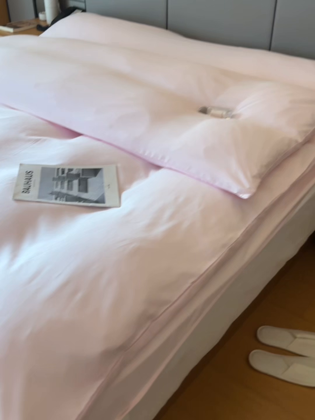 91家纺网 家纺一手货源 找家纺 柒星睡袋 2026新款分体式隔脏套件纯色系列 分体式 浅粉