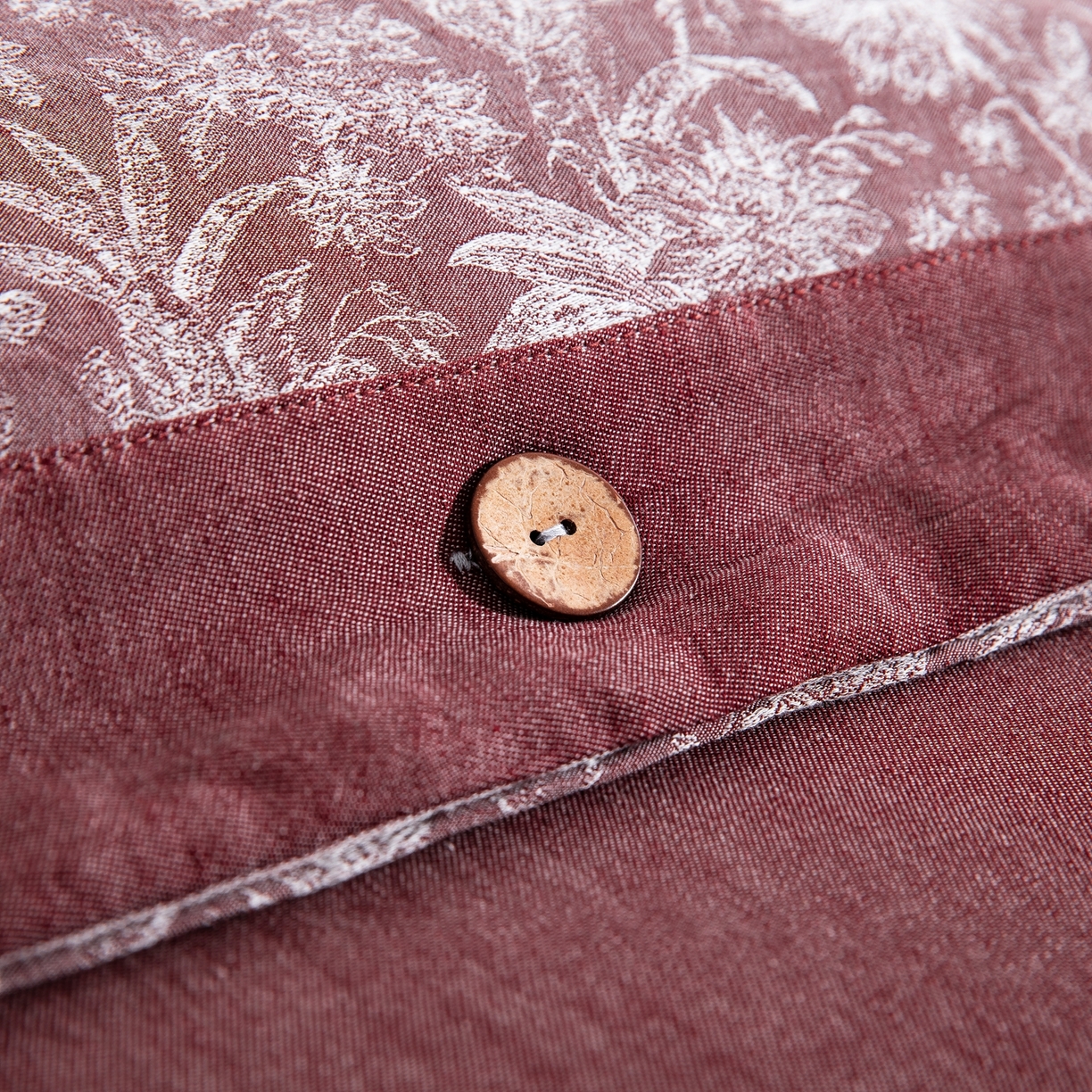 91家纺网 家纺一手货源 找家纺 （总）双层纱家居 2026新款全棉色织提花纽扣款四件套