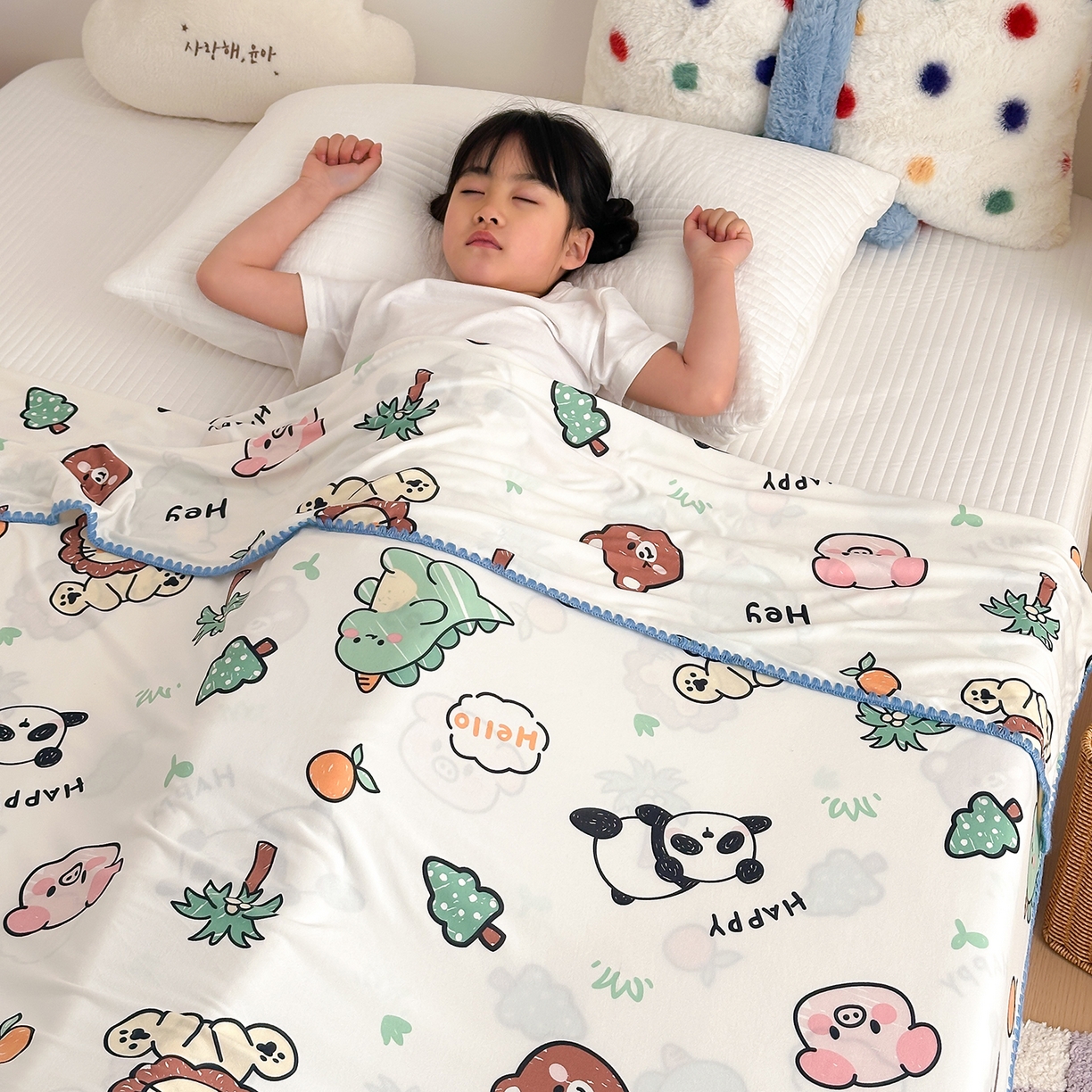 91家纺网 家纺一手货源 找家纺 （总）嗨生活 2026新款贝壳边婴儿裸睡级凉感针织毯幼儿园夏被儿童夏被毯子盖毯午睡毯旅行毯夏凉