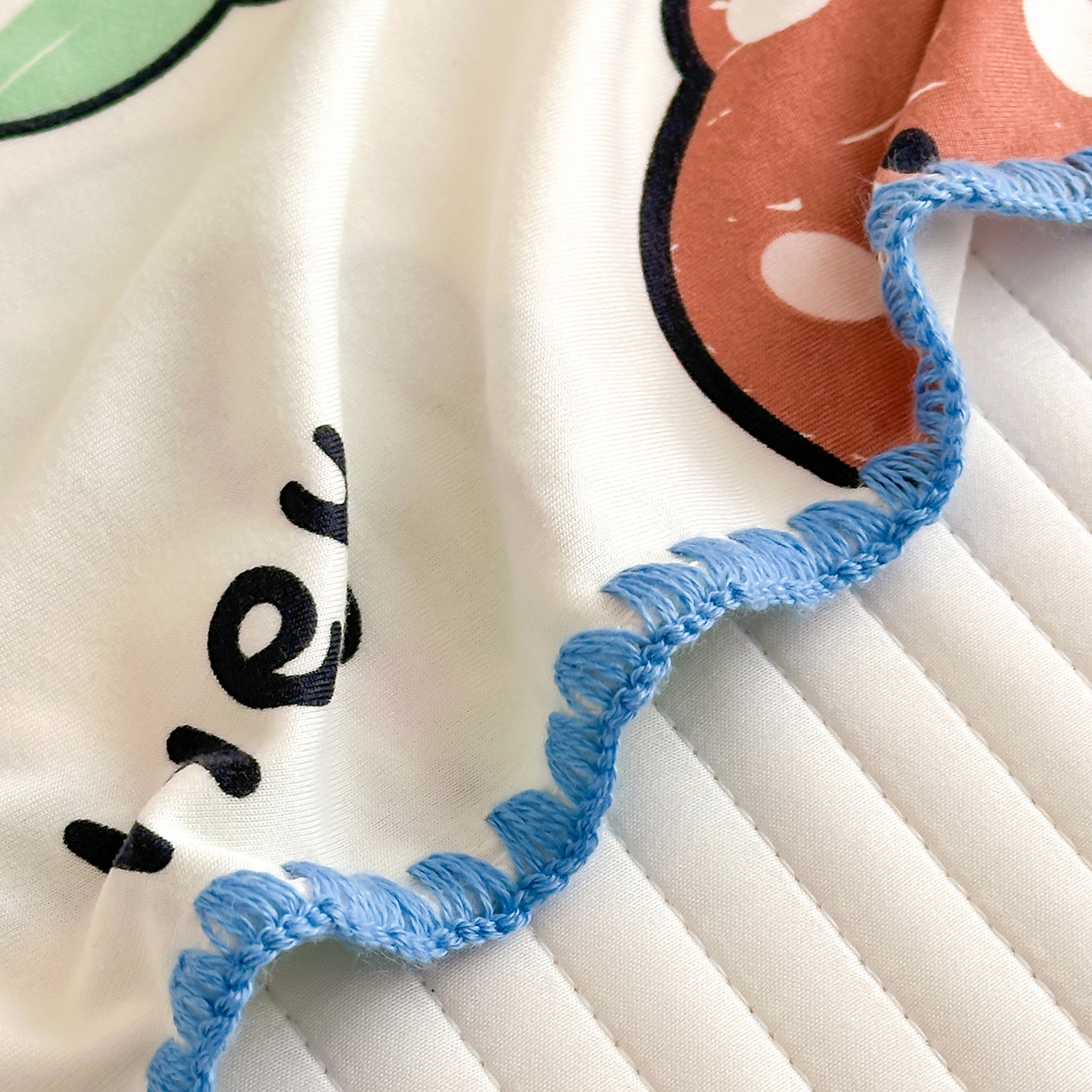 91家纺网 家纺一手货源 找家纺 嗨生活 2026新款贝壳边婴儿裸睡级凉感针织毯幼儿园夏被儿童夏被毯子盖毯午睡毯旅行毯夏凉 动物乐园