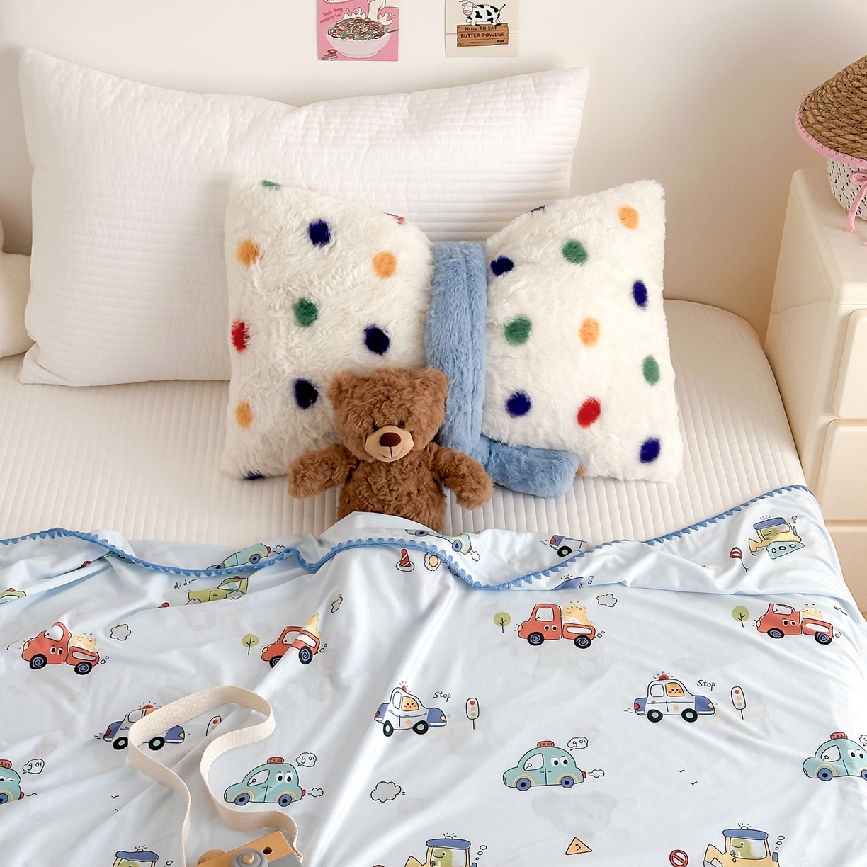 91家纺网 家纺一手货源 找家纺 嗨生活 2026新款贝壳边婴儿裸睡级凉感针织毯幼儿园夏被儿童夏被毯子盖毯午睡毯旅行毯夏凉 飞驰汽车