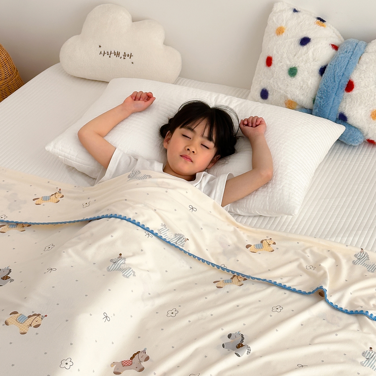 91家纺网 家纺一手货源 找家纺 嗨生活 2026新款贝壳边婴儿裸睡级凉感针织毯幼儿园夏被儿童夏被毯子盖毯午睡毯旅行毯夏凉 马力全开