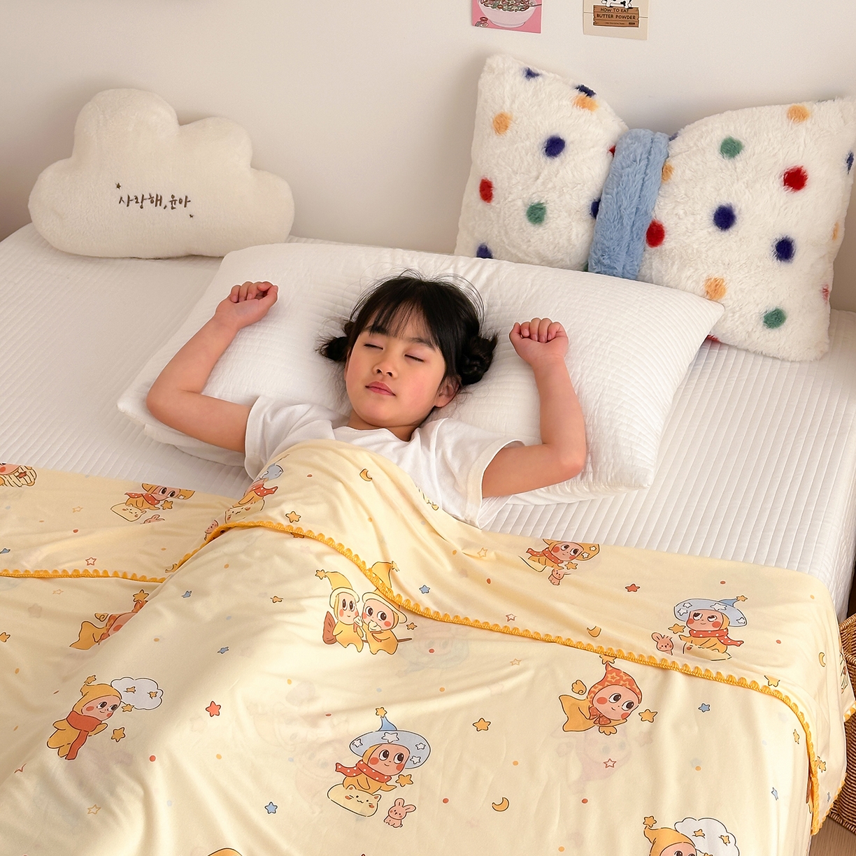 91家纺网 家纺一手货源 找家纺 嗨生活 2026新款贝壳边婴儿裸睡级凉感针织毯幼儿园夏被儿童夏被毯子盖毯午睡毯旅行毯夏凉 小星人