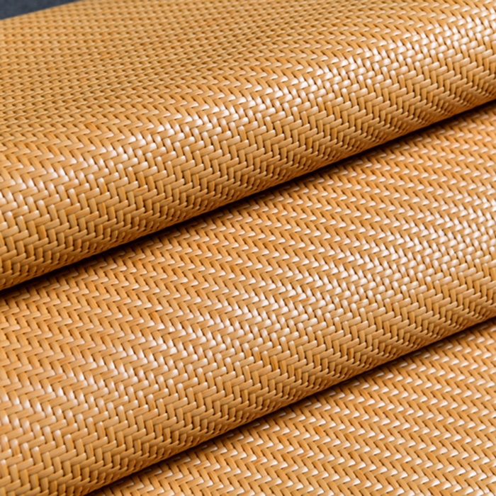 91家纺网 家纺一手货源 找家纺 小牛席业 2026新款PE冷感霸王藤系列（绣球花开刺绣款）凉席藤席冰藤席冰丝席可机洗凉感冰丝席豆豆席PE霸王藤 黄色