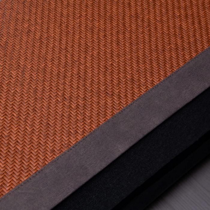 91家纺网 家纺一手货源 找家纺 小牛席业 2026新款PE冷感霸王藤系列（绣球花开刺绣款）凉席藤席冰藤席冰丝席可机洗凉感冰丝席豆豆席PE霸王藤 红棕