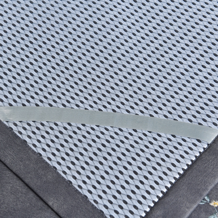 91家纺网 家纺一手货源 找家纺 小牛席业 2026新款PE冷感霸王藤系列（绣球花开刺绣款）凉席藤席冰藤席冰丝席可机洗凉感冰丝席豆豆席PE霸王藤 蓝色