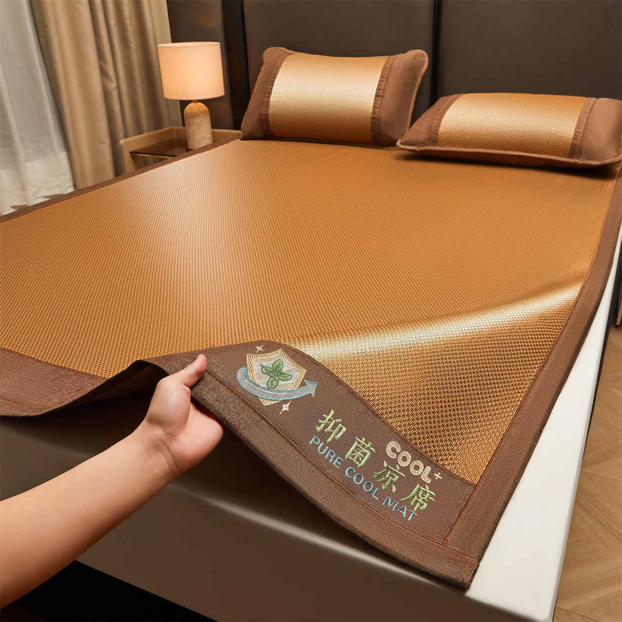 91家纺网 家纺一手货源 找家纺 （总）绒艺席业 2026新款A类双面冰藤抑菌凉席