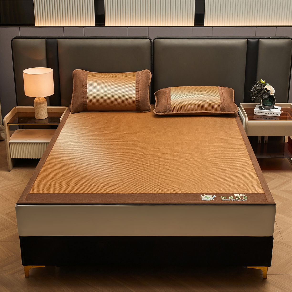 91家纺网 家纺一手货源 找家纺 （总）绒艺席业 2026新款A类双面冰藤抑菌凉席