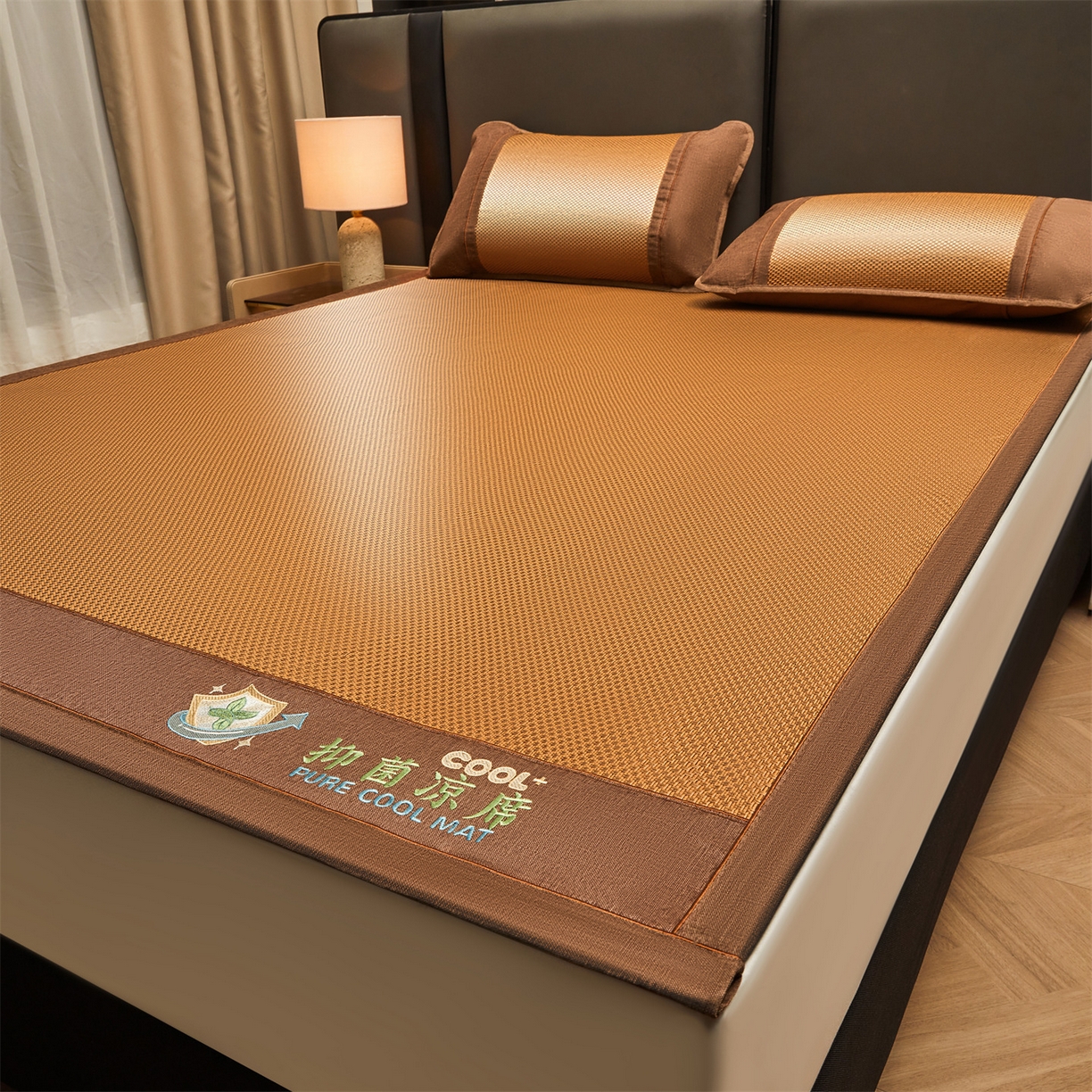 91家纺网 家纺一手货源 找家纺 （总）绒艺席业 2026新款A类双面冰藤抑菌凉席